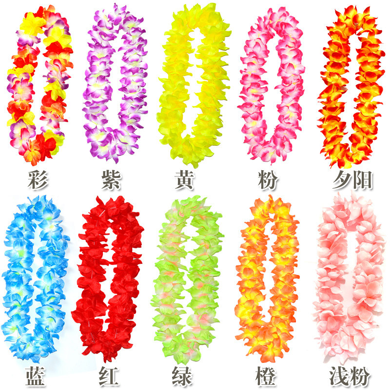 Upgrade The Hawaiian Flower Ring Neck Ring Neck Ring Thickened Encryption Games Bar Walk Show Annual Meeting Recognition For Festivals