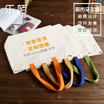 Grush blank canvas bag set for spot printing custom large shopping bag environmentally friendly bag hand bag set for printing logo