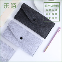 Felt pen bag minimalist felt pen bag customised pen bag Inlogo logo promotional advertising student pen bag set to do