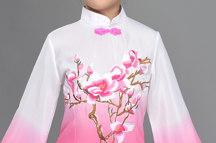 Trang phục múa cổ điển cho trẻ em Mới múa ô trẻ em Quần áo múa Yangko biểu diễn múa quần áo nữ thanh lịch quốc gia quần áo tập nhảy