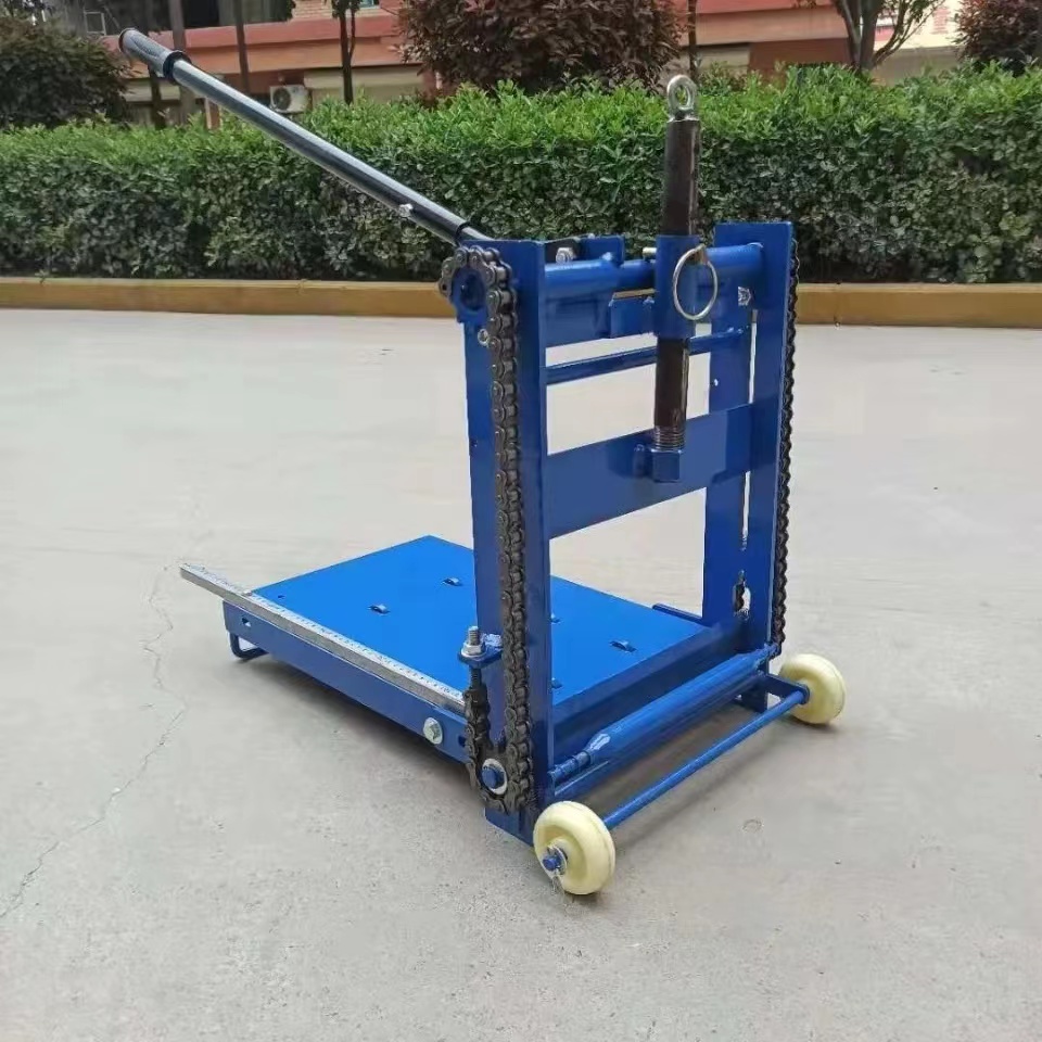 Aerated block lightweight foam permeable brick manual chain brick cutting machine wall bread road small cutting machine press brick machine