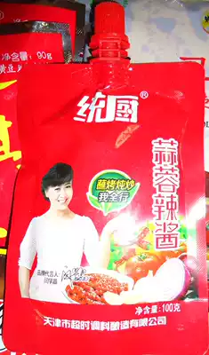 Kitchen garlic sauce 100g Tianjin famous food dipped roasted stew fried barbecue spicy sauce hot pot barbecue seasoning