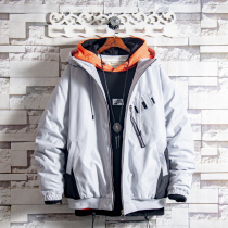 White Sugar Rose Special Price Collage with cap cotton clothes Mens winter thickened warm-proof Han version jacket