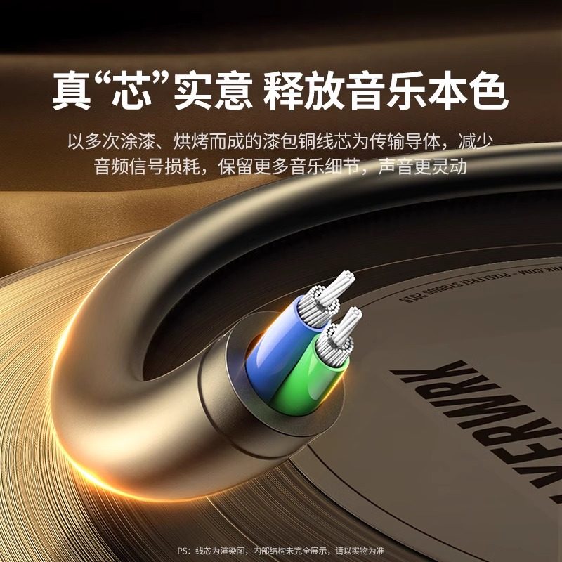 Greenlink 3.5mm Male-To-Male Audio Cable Double-Ended Car Audio Aux Cable Laptop Speaker Headphone Mobile Phone Recording Cable Aux Audio Cable