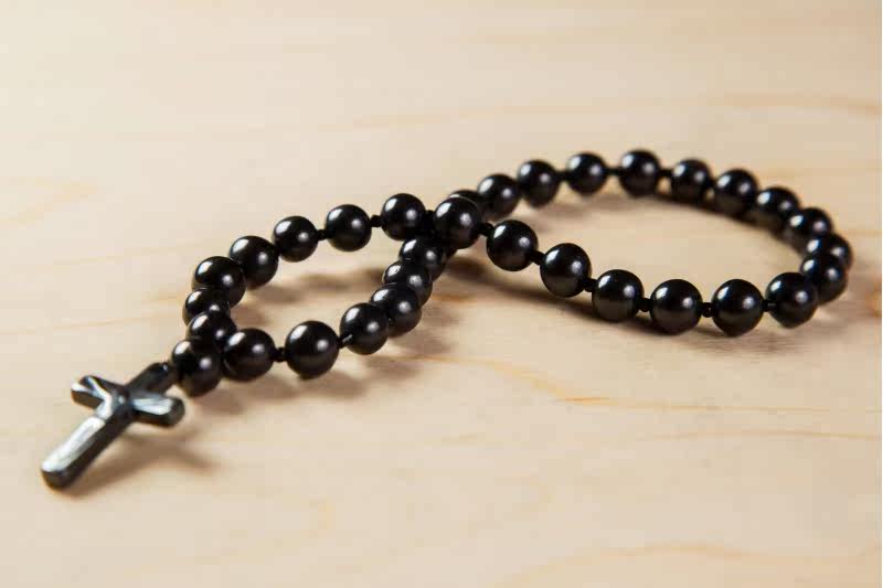 Russia imported shungite rosary beads shungite religious instruments holding rosary hand pieces beaded jewelry