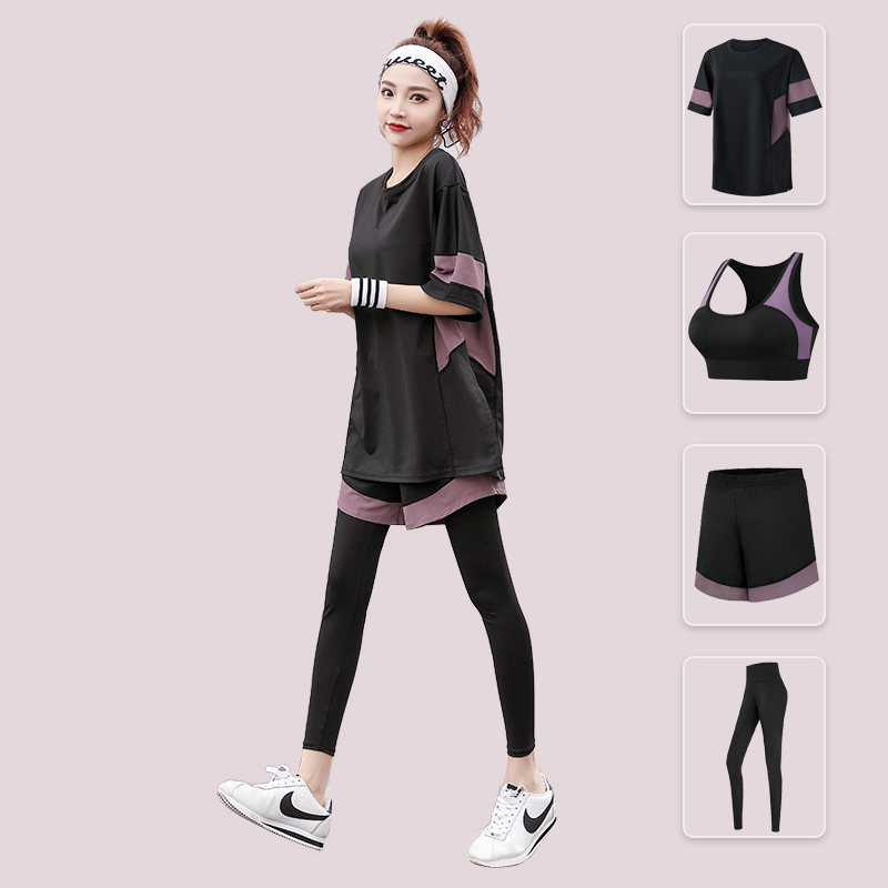 Sports set women autumn and winter size fat mm loose quick clothes 200kg gym running morning running yoga suit