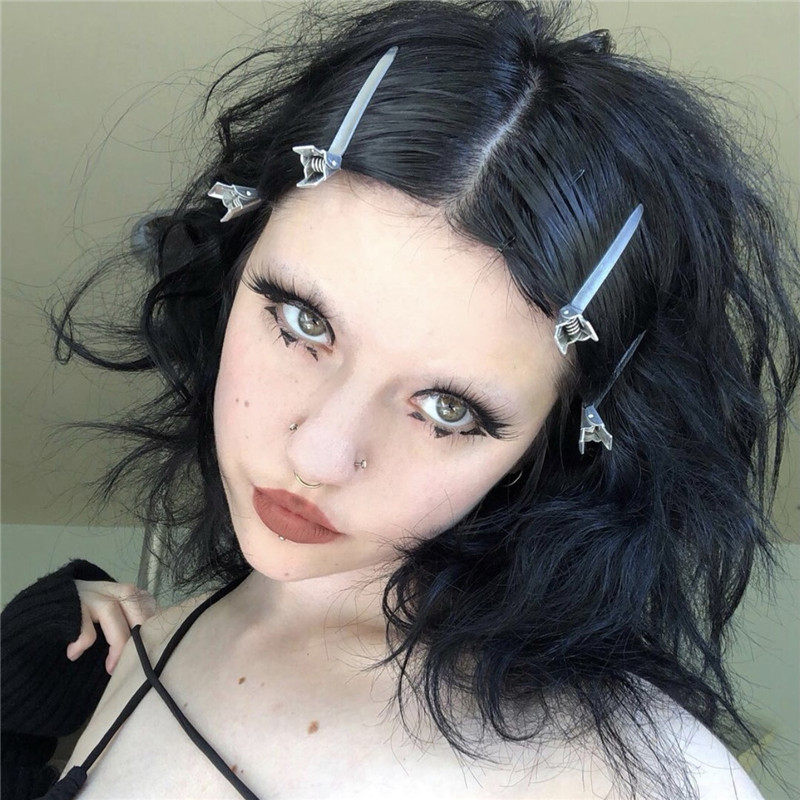 Simple metal texture niche hairpin and duckmouth clamped Liu Haipheng pine in hairpin clamping clamping clamp clamping clamp