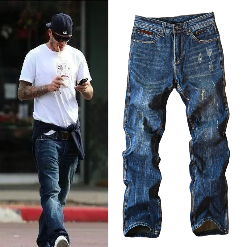 Diesai Square Straight-Leg Jeans Beckham Men's Casual Trendy Brand Large Size Unique Retro Loose Pants