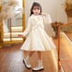 Girls winter dress 2022 winter new foreign style suit children's skirt autumn and winter vest princess dress winter