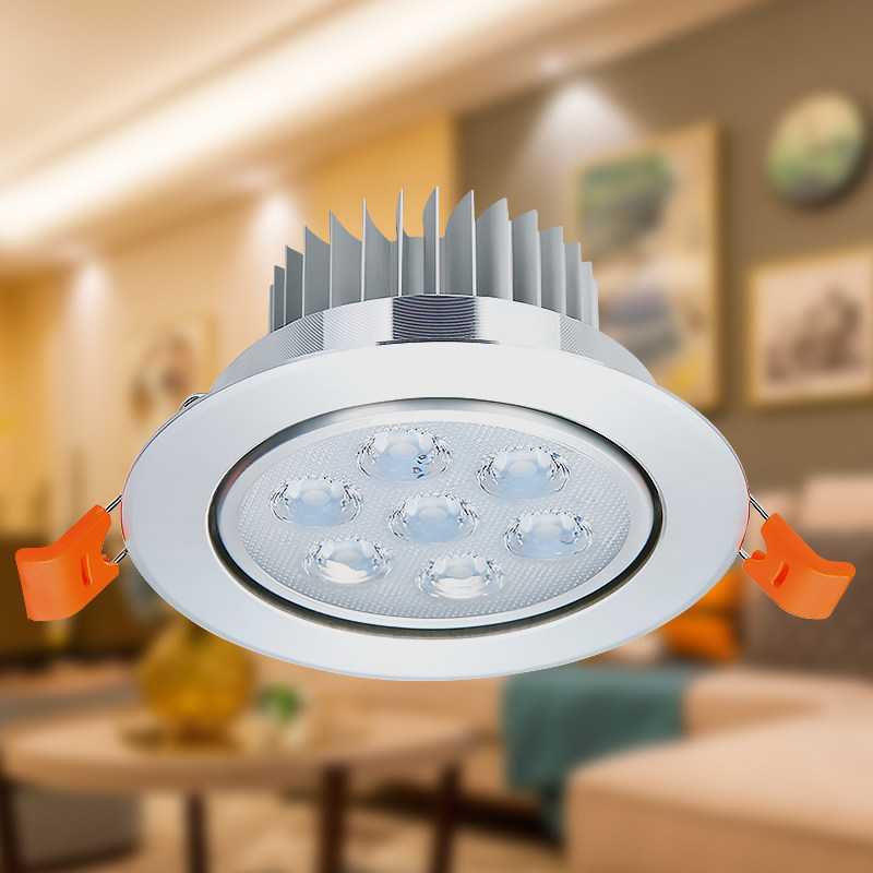 led spotlight recessed ceiling lamp living room ceiling 12W downlight single head 3w5w background wall cow's eye cat eye hole light