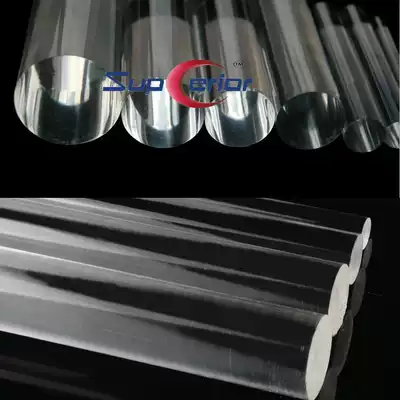 High transparent plexiglass Rod acrylic bar processing customized diameter 2-400mm round bar square rod arbitrary cutting