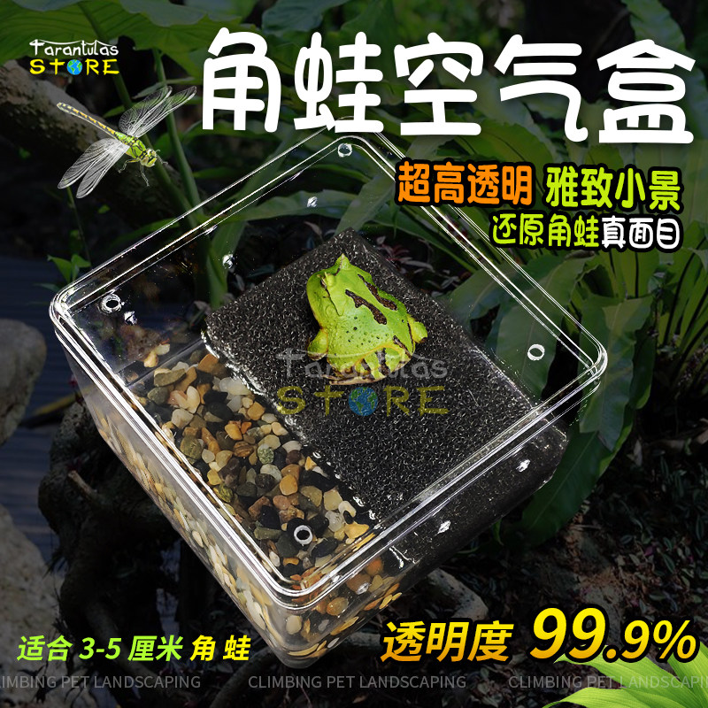 Horned frog breeding box breeding box landscaping horned frog turtle salamander tank amphibious special belt sun terrace biochemical cotton