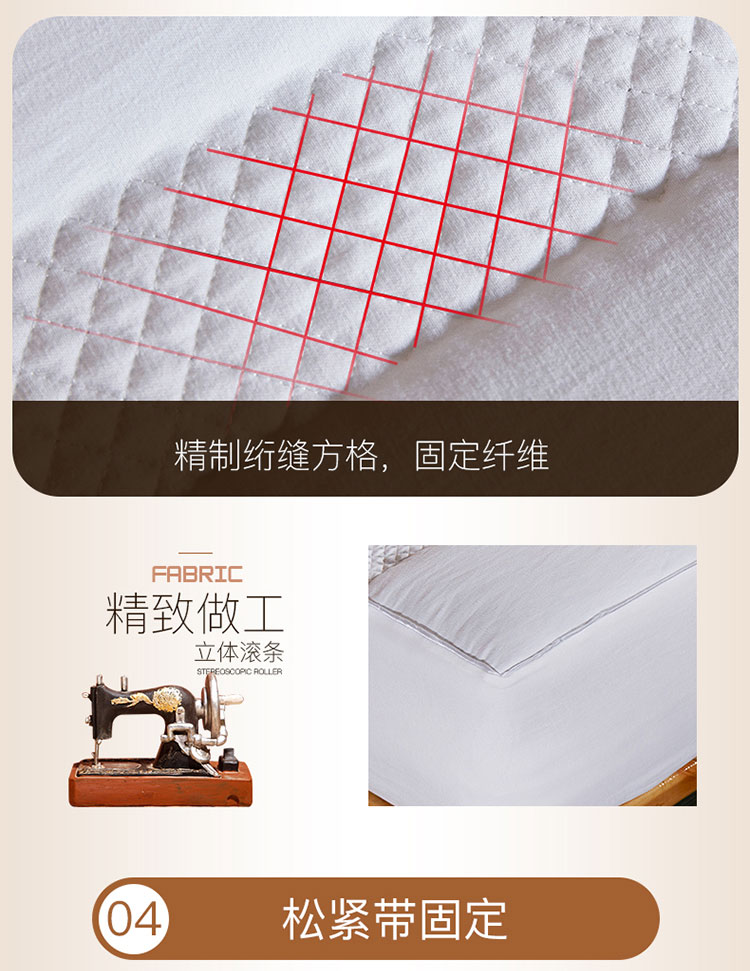 Khăn trải giường bằng vải bông Có đệm lót trải giường trải giường đơn mảnh Simmons nệm phủ bụi chống trượt 1,5m - Trang bị Covers 	ga giường bo chun