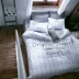 gia đình đơn giản bốn bông giường giường bông vải quilt Bắc Âu lá thư cá nhân ba mảnh mô hình tấm được trang bị trắng - Bộ đồ giường bốn mảnh chăn đệm Bộ đồ giường bốn mảnh