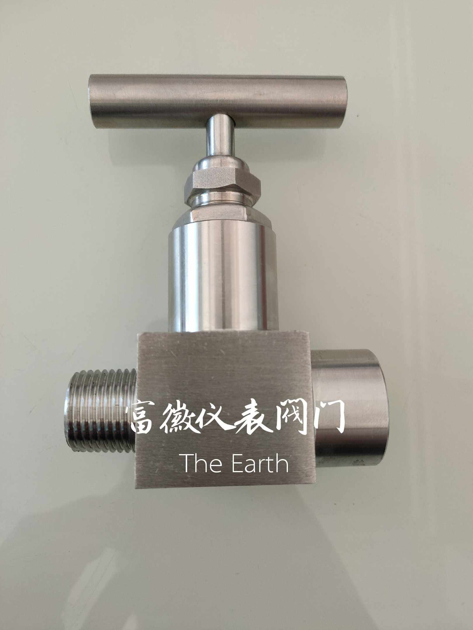 Stainless steel high-pressure internal and external needle type valve J23W-320P external thread welding stop valve DN6 10 15 20 20 25