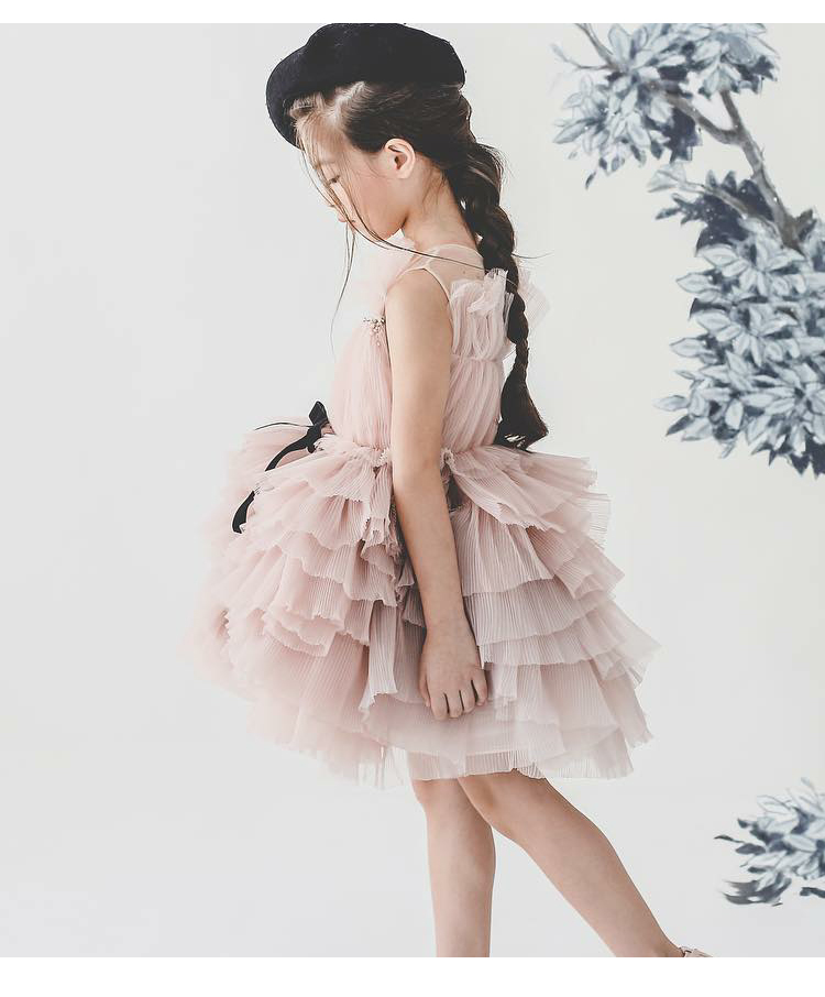 Trẻ em ăn mặc công chúa catwalk trình diễn trang phục váy pettiskirt hoa cô gái buổi tối váy cưới cô gái piano violin - Váy trẻ em bộ vest hàn quốc cho bé