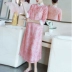 Phong cách Trung Quốc đĩa khóa cải tiến phục vụ trà sườn xám Hanfu nữ mùa hè văn học dân tộc thanh lịch Zen quần áo - váy đầm