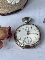 @304 Longines gilt rose gold carved case ladies pocket watch second-hand antique three-month warranty