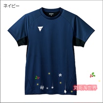 Japan VICTAS 21 table tennis clothes tracksuit short sleeve speed dry suction sweat training clothes