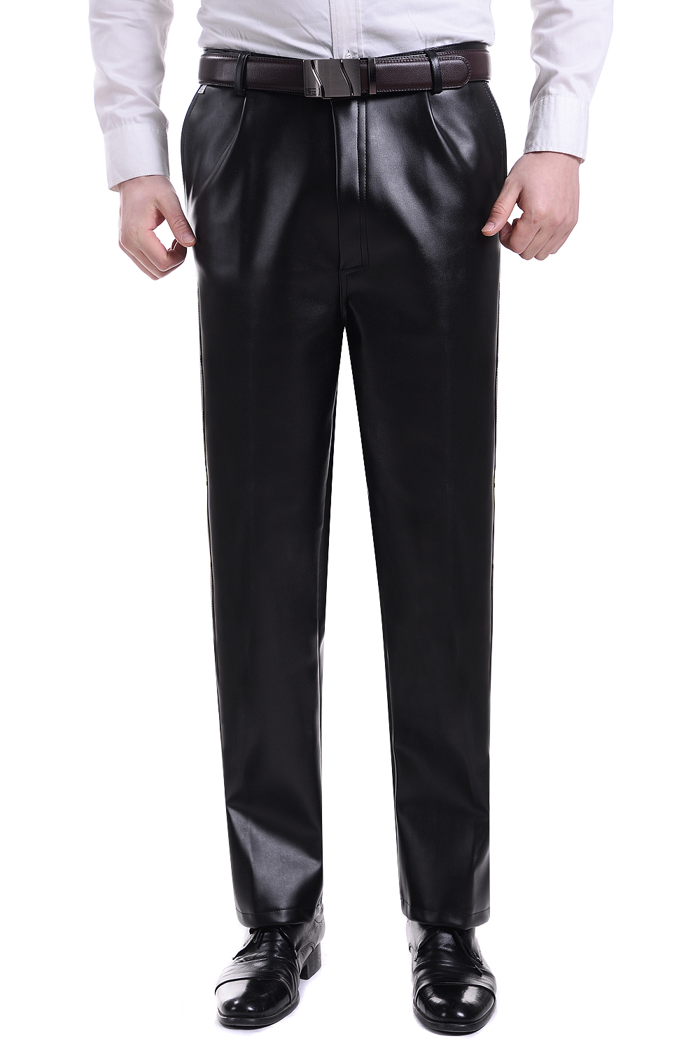 Pantalon cuir homme droit pour printemps - Ref 1476717 Image 9