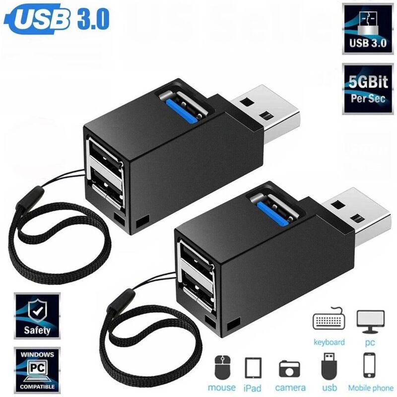 Usb3.0 Extender One-To-Three Multi-Port Splitter High-Speed Laptop USB Converter Hub Docking Station
