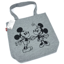 Japan original single Mickey Mouse printed knitted simple lightweight large capacity leisure bag Shoulder bag Parent-child backpack