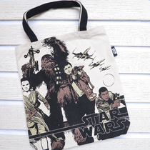 Japanese original single star Wars canvas casual large shoulder bag Commuter bag School bag information bag A4 shoulder bag