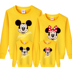 Mickey cha mẹ mùa thu và mùa đông mặc áo len mẹ và con gái mẹ và con trai 2019 thương hiệu thủy triều mới đầy đủ quần áo mùa thu nhà đồ đôi gia đình Trang phục dành cho cha mẹ và con