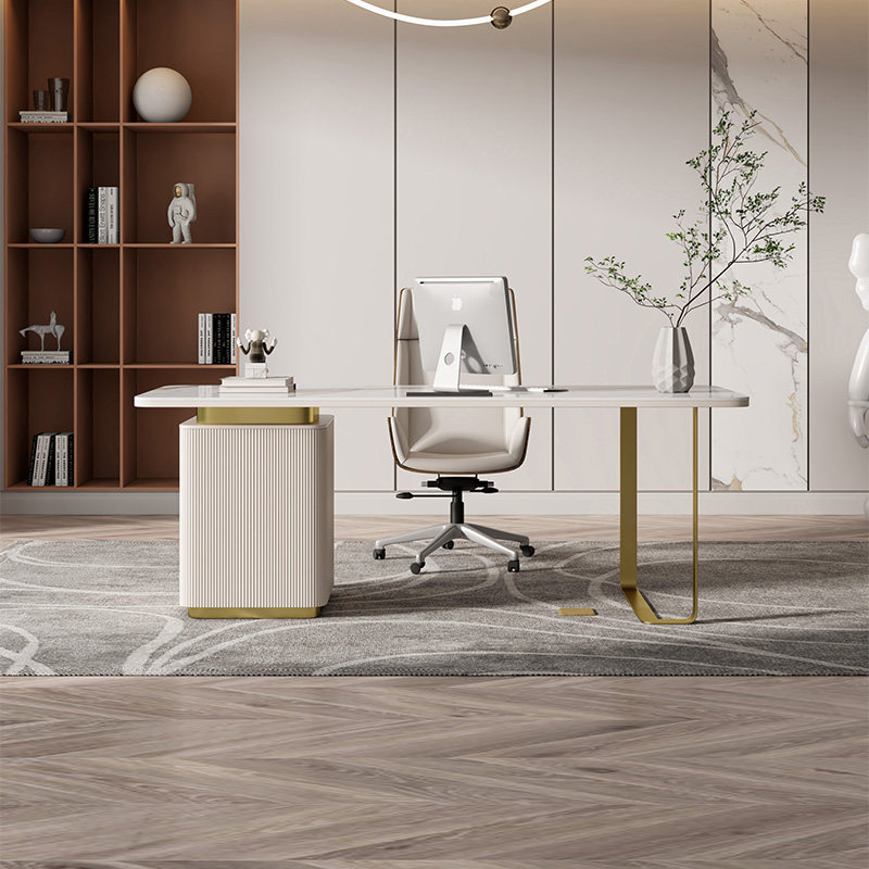 Light luxury computer desk and chair combination home small apartment simple Nordic desk desk art master design furniture