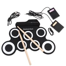 Hand Rolls USB Electronic Drum Portable Rack Subdrum Practice Drum Folding Silicone Handroll Electronic Drum Jazz Drum Toy