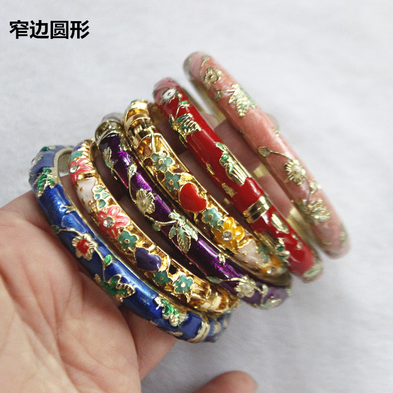 Nhà sản xuất Bán buôn Cloisonne Bracelet Pure Copper Dân tộc Bracelet Craft Bracelet Vòng đeo tay thời trang vòng pandora pnj
