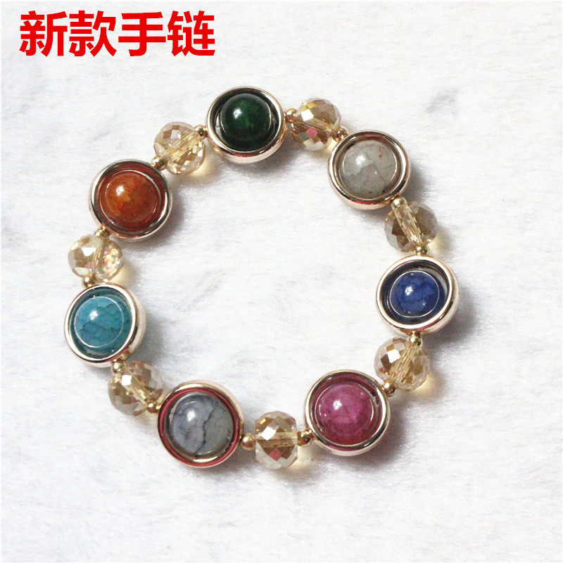New Korean version of Agate crack student bracelet fashion personality crystal women bracelet