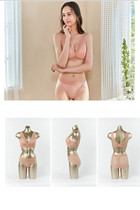 Aneta steel-free ring uncomfortable wide V-type bra packed lace underwear bra bra milk with bra small