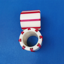 Splitting machine plastic cover sealing case adhesive tape made of large code rubber sleeve splitting machine shaft sleeves Eight strips of sheet lining bush nylon sleeve