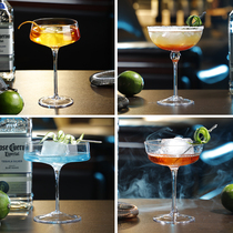 Crystal Classic Tower Cup Series wide mouth dish Cocktail Cup Personality Creative High Foot Cup Bar Professional Wine Glass