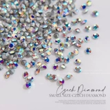 Бриллиантовый маленький трехмерный стеклянный алмаз для маникюра со стразами для ногтей, популярно в интернете