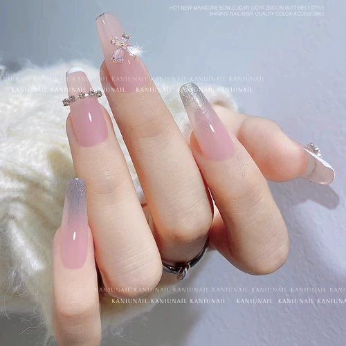 Японское украшение для ногтей с бантиком, подвеска для ногтей, легкий роскошный стиль, готовый продукт
