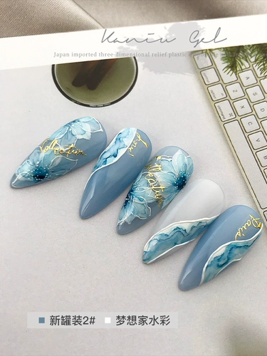 Японские наклейки для ногтей, универсальные накладные ногти для ногтей, английский