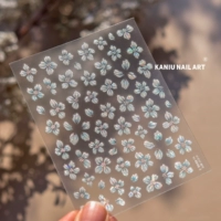 Наклейка «Dream Blue» с хрустальным цветком