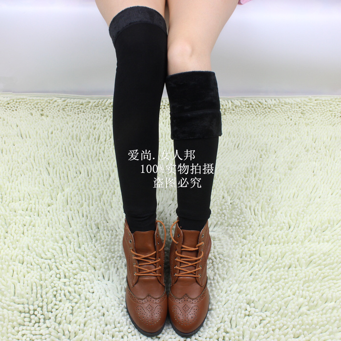 Mùa thu và mùa đông unisex dày ấm dài cộng với vớ nhung đầu gối set quần legging vớ vớ mỏng vớ vớ chân vớ dày mùa đông
