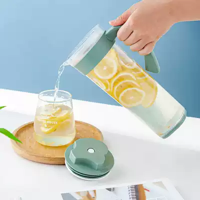 Cold water jug Household high temperature resistant cold water jug large capacity herbal tea jug cold plain water jug cup 2L large capacity water cup