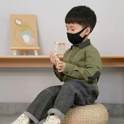 Chenchen dad boys' shirt spring and autumn coat children's cotton color color lapel casual Japanese Korean version of small children's shirt