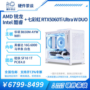 Hardware Tea Talk Mini Case Itx 5060Ti 13Th Generation I5 14600Kf Computer Portable Desktop