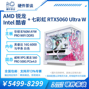 Hardware Tea Talk: Colorful 5060U 14Th Gen I5 14600Kf 9700X Assembled Desktop Computer White Case