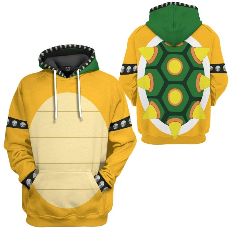 Super Mario Brothers Mario Sweatshirt Cosplay 3D Digital Printing Fashionable Short-Sleeved Hooded Children's Clothing