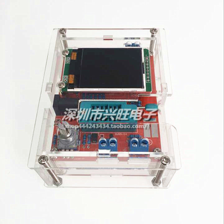GM328晶体管测试仪 测频仪 PWM方波 LCR表 电压表成品 DIY