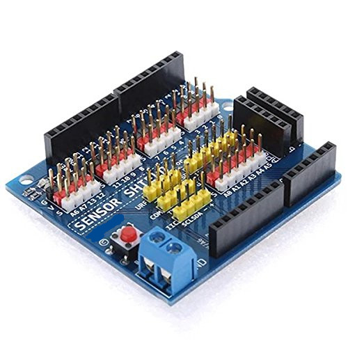 uno r3传感器扩展板 sensor shield v5.0 电子积木 扩展盾