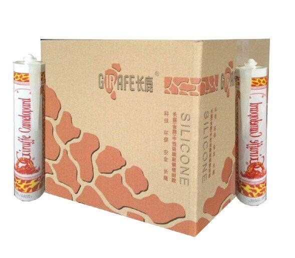 Giraffe brand neutral acid glass glue sealant giraffe transparent porcelain white black gray 220ml giraffe - Taobao