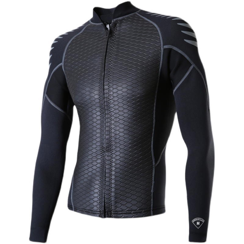 3mm cold-proof wetsuit men's surfing diving super cool split jacket snorkeling deep diving swimming sunscreen swimsuit