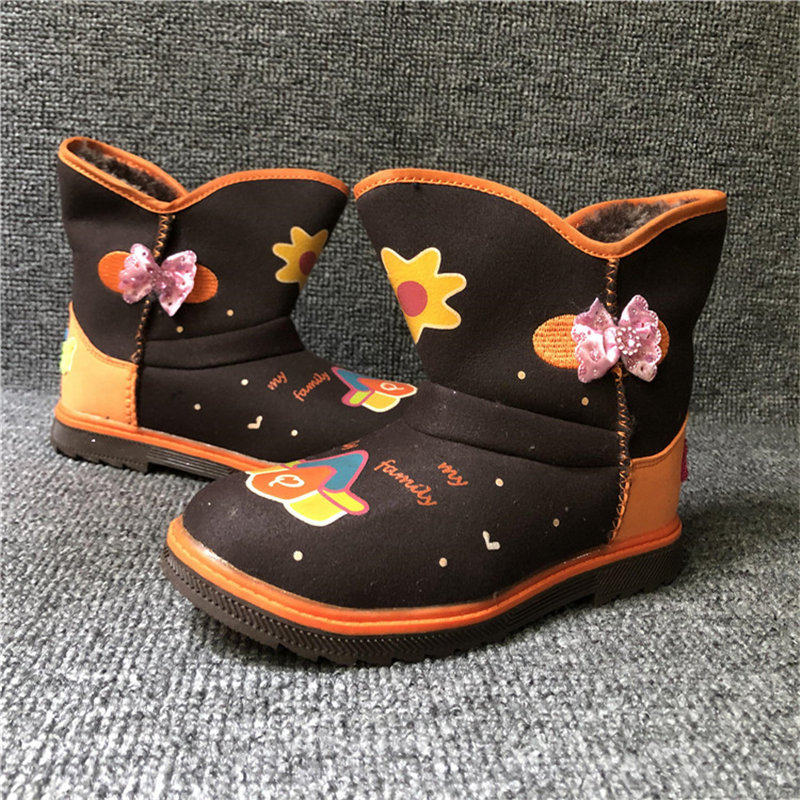 Winter Children in children Warmth Outdoor Non-slip Snowy Boots With Wool boots Boots Male Girl Short Boots Special Price
